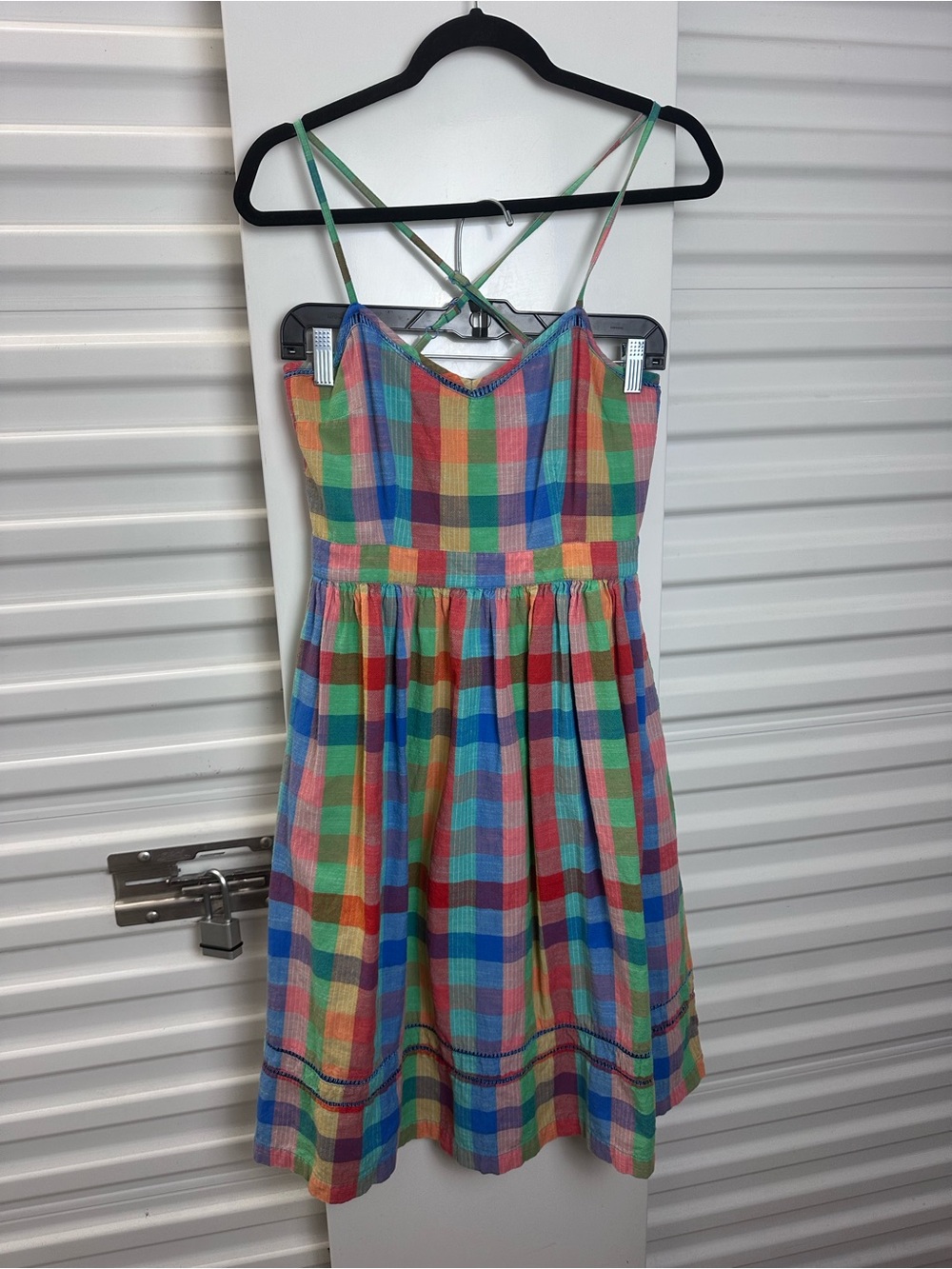 Plaid Sundress with Crossback Straps
